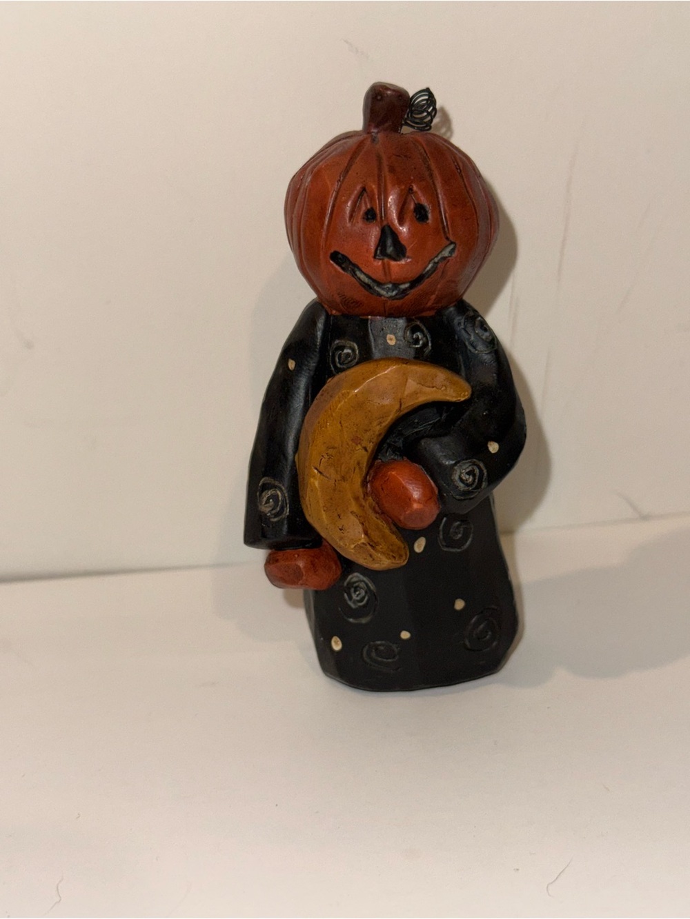 Pumpkin Moon Halloween Figurine by Blossom Home Halloween  Accent 4” high
